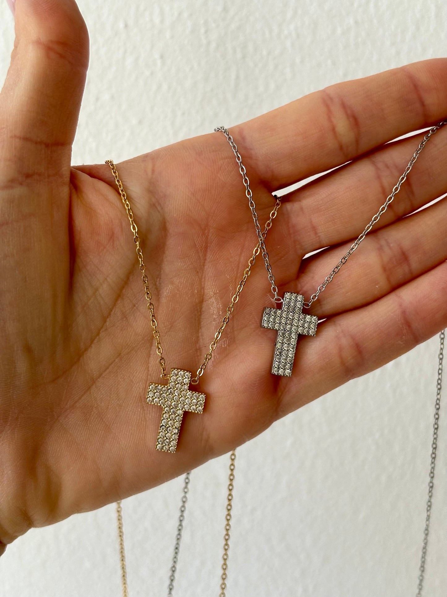 CROCE MINI STRASS | Necklace