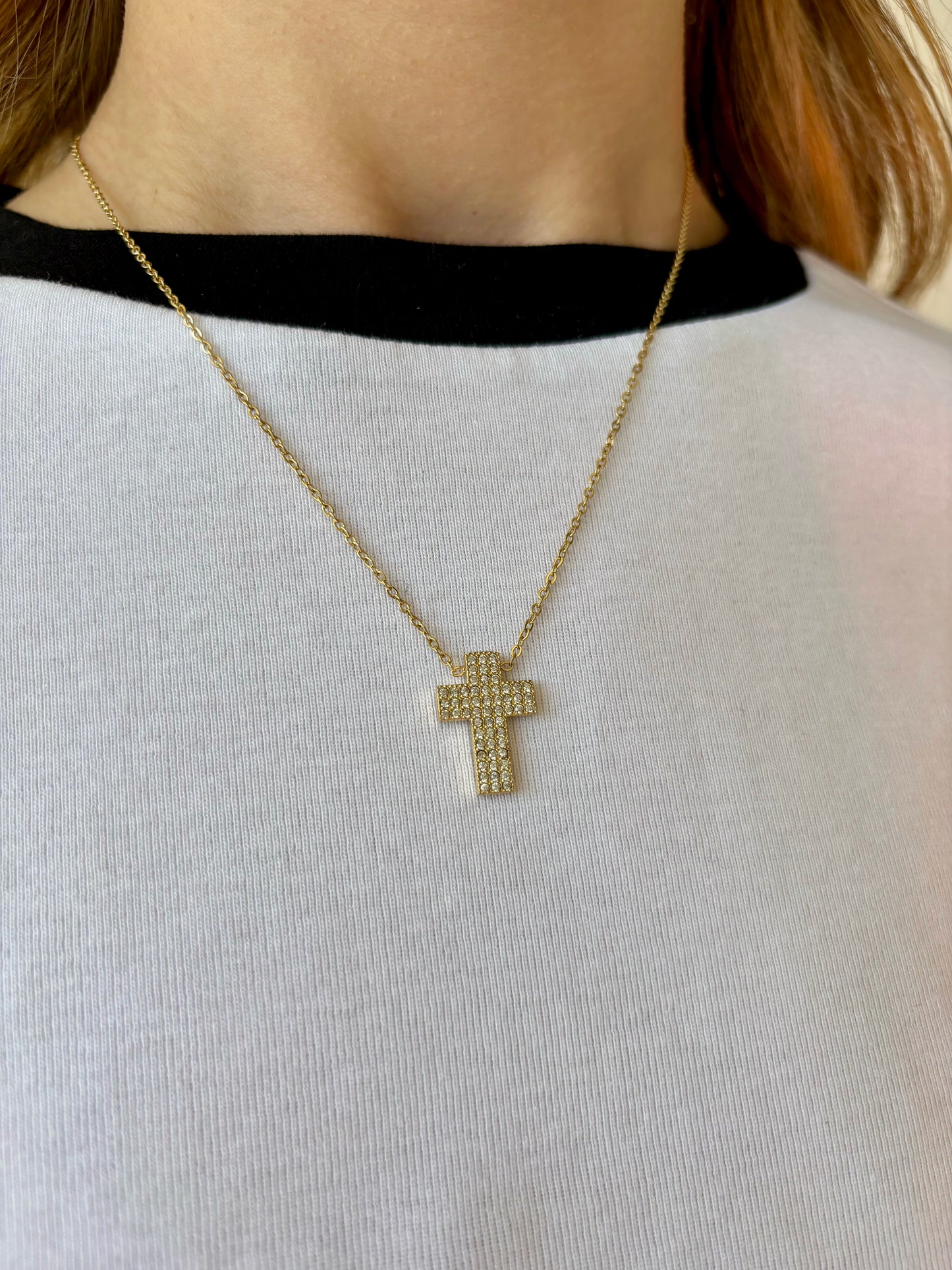CROCE MINI STRASS | Necklace