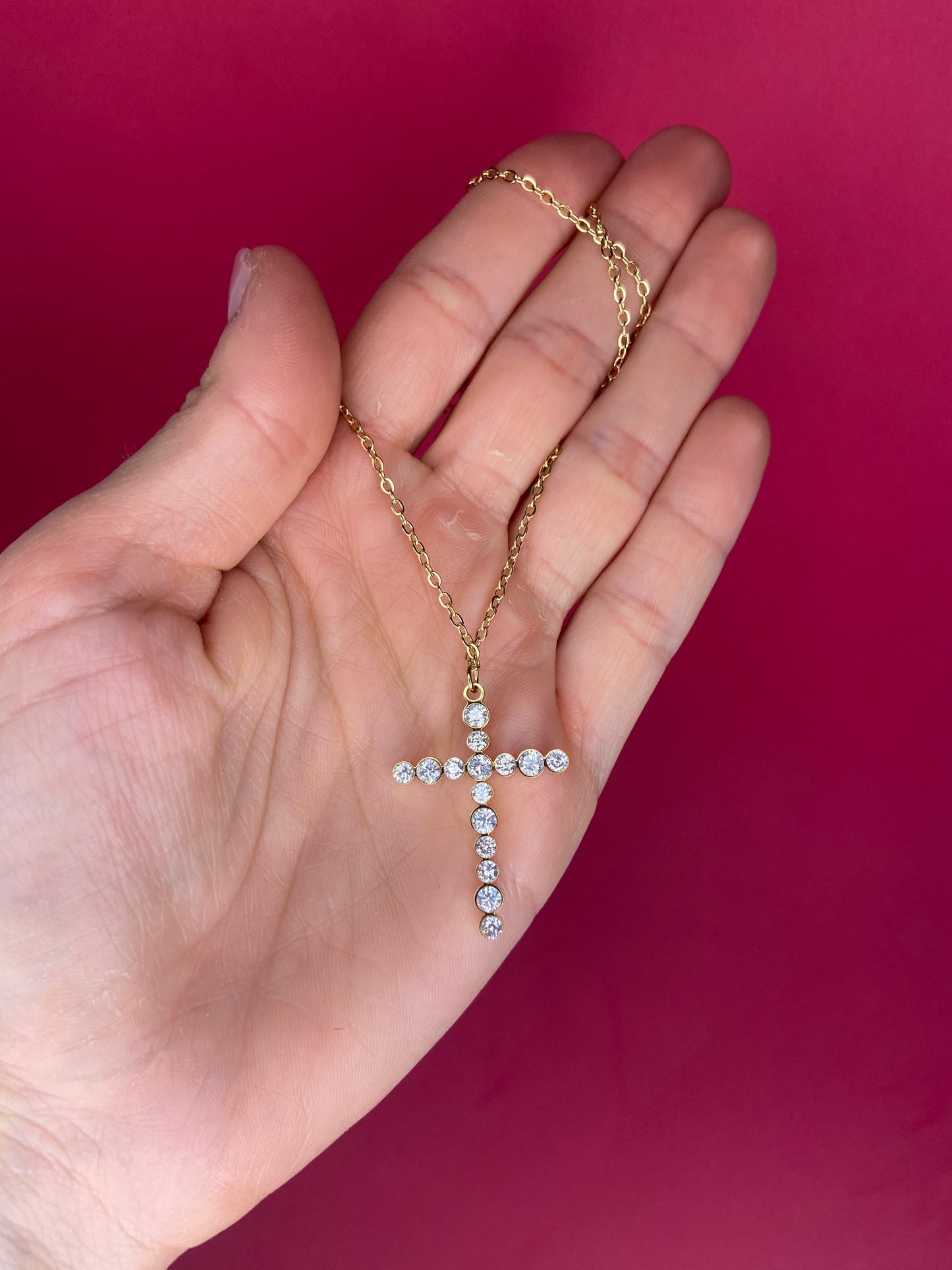 CROSS STRASS | Necklace