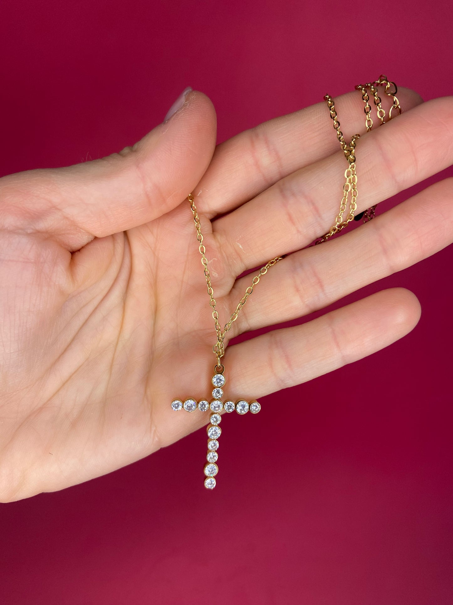 CROSS STRASS | Necklace
