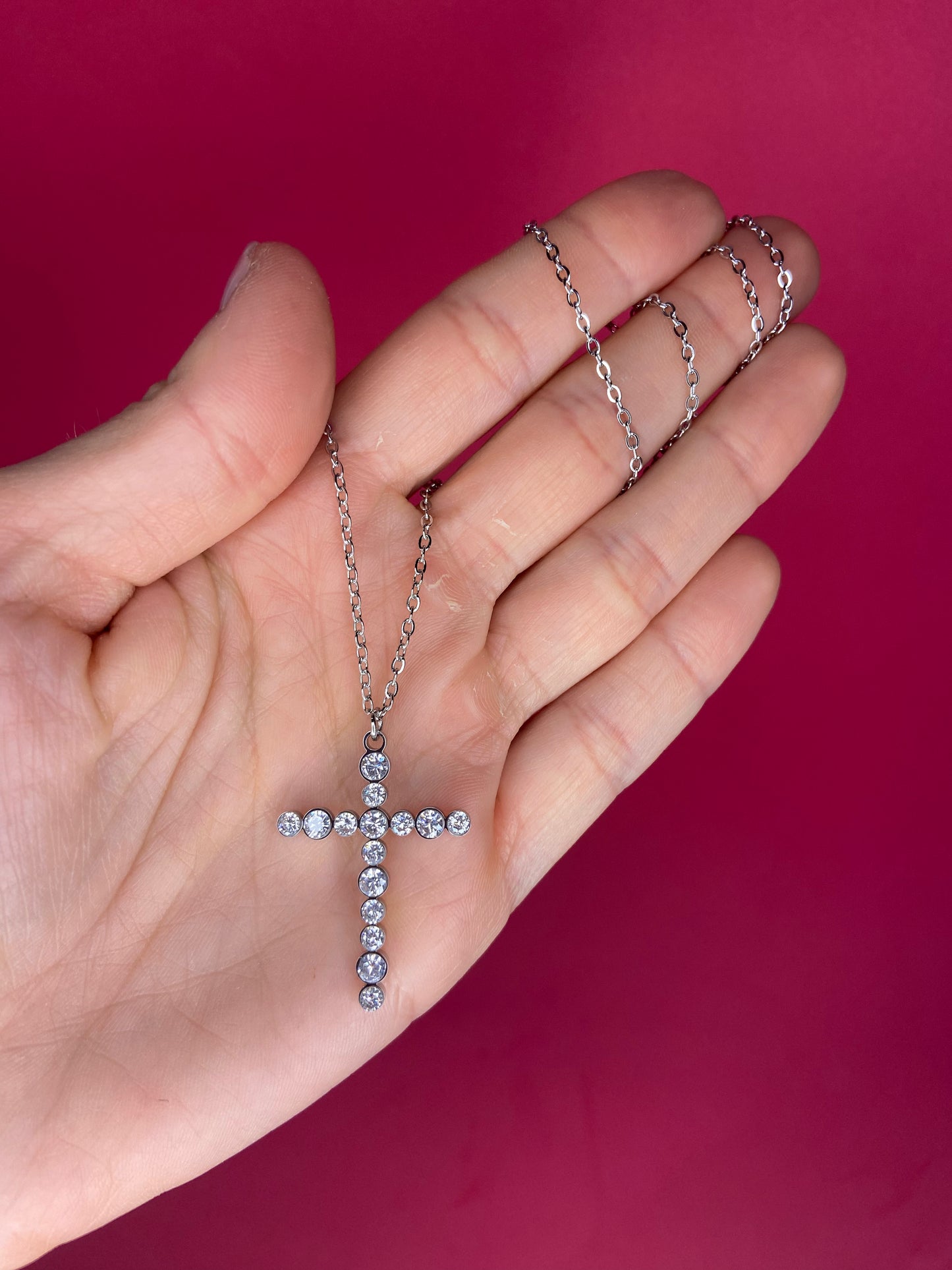 CROSS STRASS | Necklace